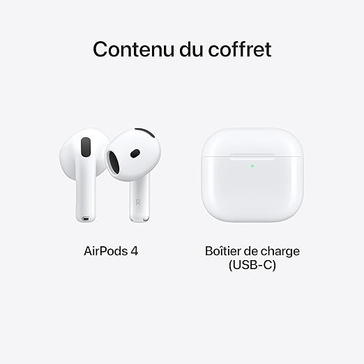 Apple AirPods 4  - Blanc