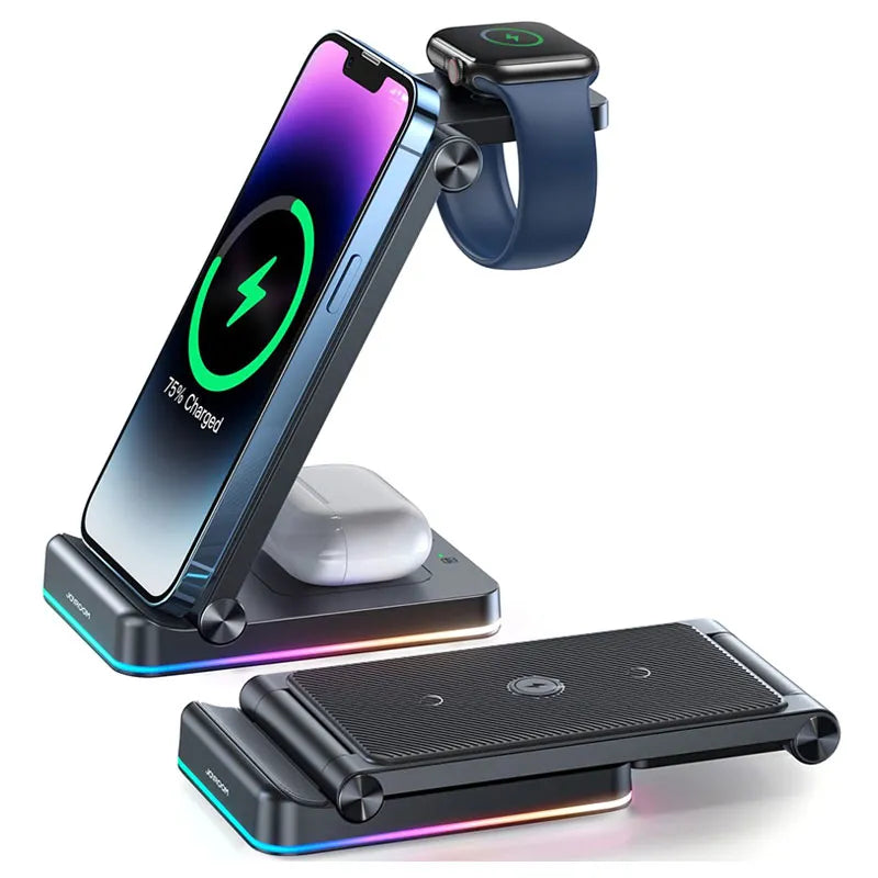 Chargeur Sans Fil pour Apple Joyroom JR-WQN01 3 en 1