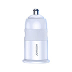 Joyroom C-A06 3.1A Mini Dual-Port Fast Car Charger With Micro USB Cable - White