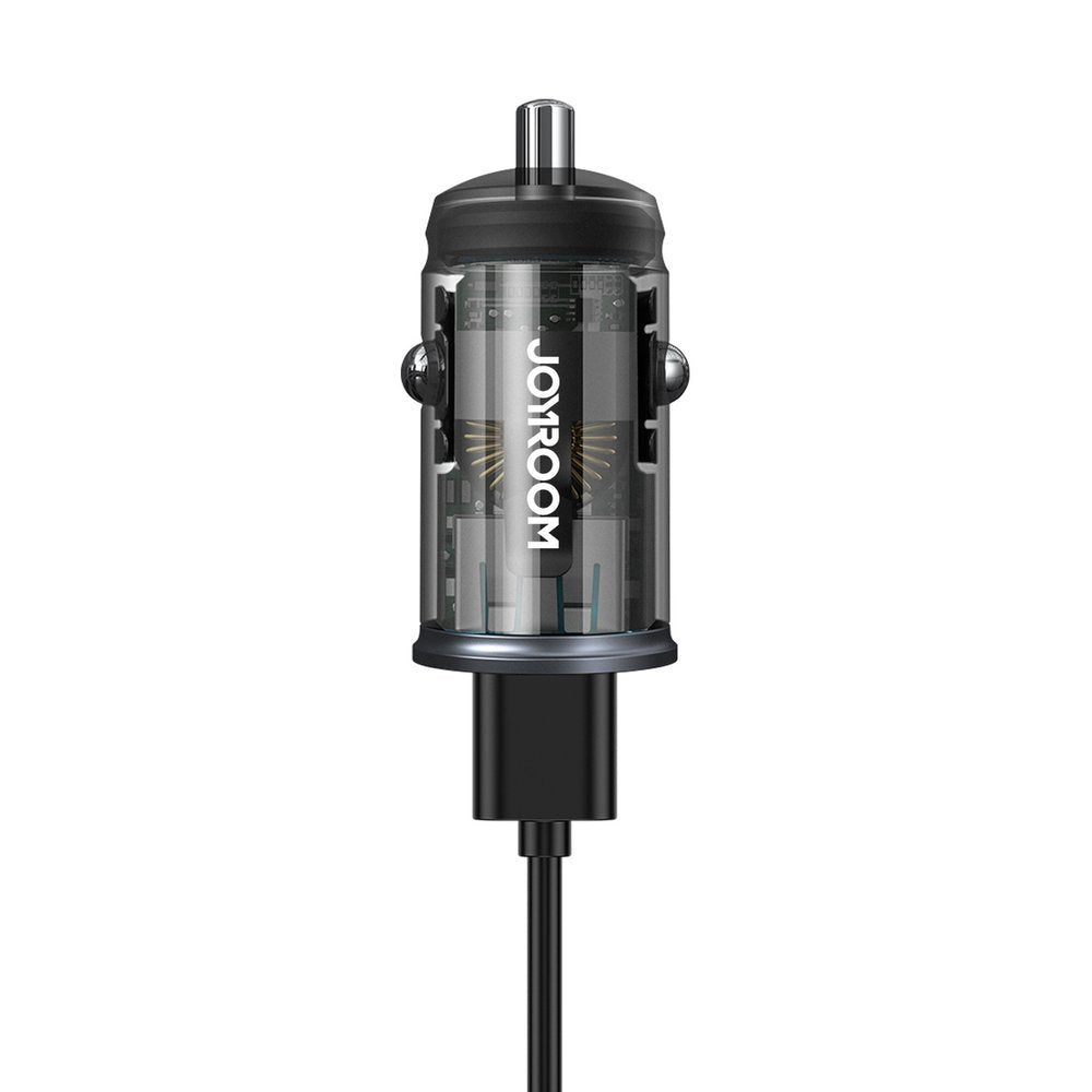 Joyroom mini double port USB Type C / USB 20 W 3 A chargeur de voiture intelligent