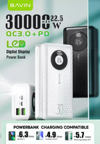 BAVIN PC058S 30000mAh Powerbank Charge Super Rapide
