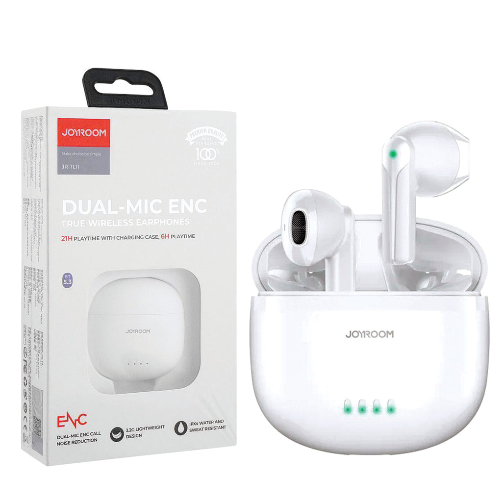Écouteurs sans fil  BT 5.3 Joyroom JR-TL11DUAL-MIC ENC