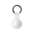Silicone porte clé pour airtag blanc