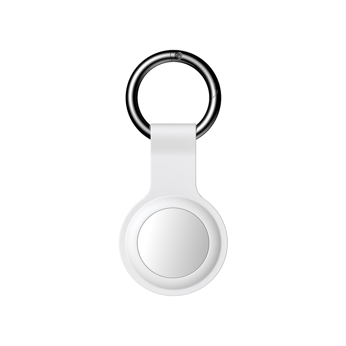Silicone porte clé pour airtag blanc