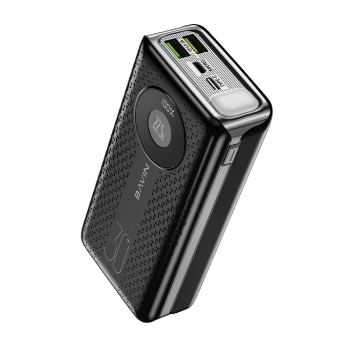 Power Bank Bavin 30000mAh 22.5W avec aficheur et lampe