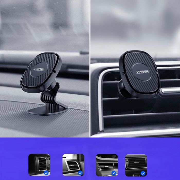 SUPPORT DE VOITURE MAGNÉTIQUE JOYROOM JR-ZS202 POUR TABLEAU DE BORD - NOIR