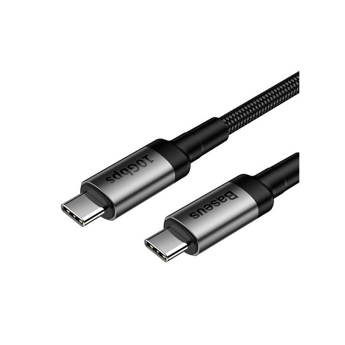 câble Cafule Type-C PD 3.1 100W Gris Noir