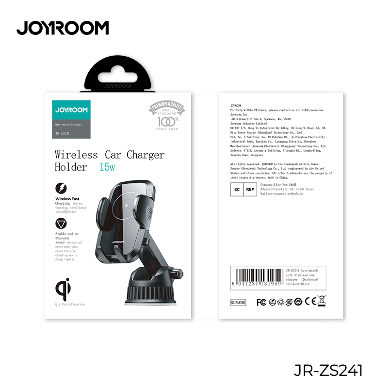 JOYROOM JR-ZS241 Support de charge sans fil pour véhicule Manuel d'utilisation