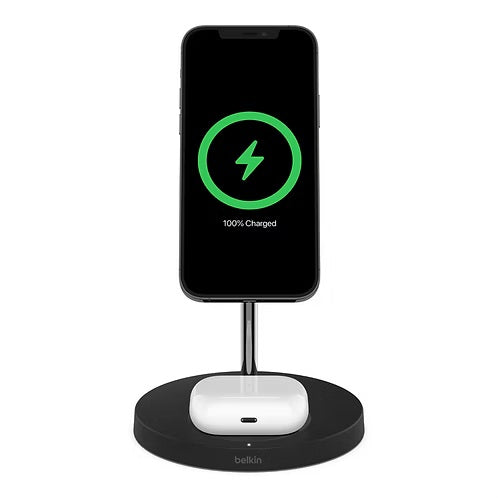 Belkin BoostCharge – Socle de Recharge Sans Fil Magnétique Compatible MagSafe