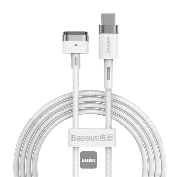 Câble Magnétique USB-C - Baseus -  60W 2m - Blanc