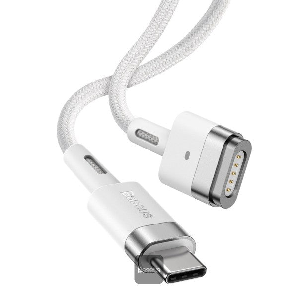 Câble Magnétique USB-C - Baseus -  60W 2m - Blanc