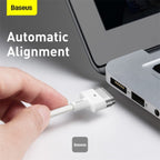 Câble Magnétique USB-C - Baseus -  60W 2m - Blanc
