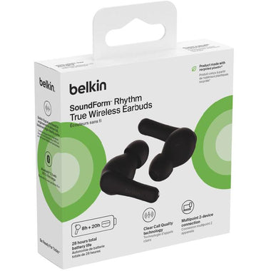 ÉCOUTEURS SANS FIL Belkin Soundform Rhythm True Black