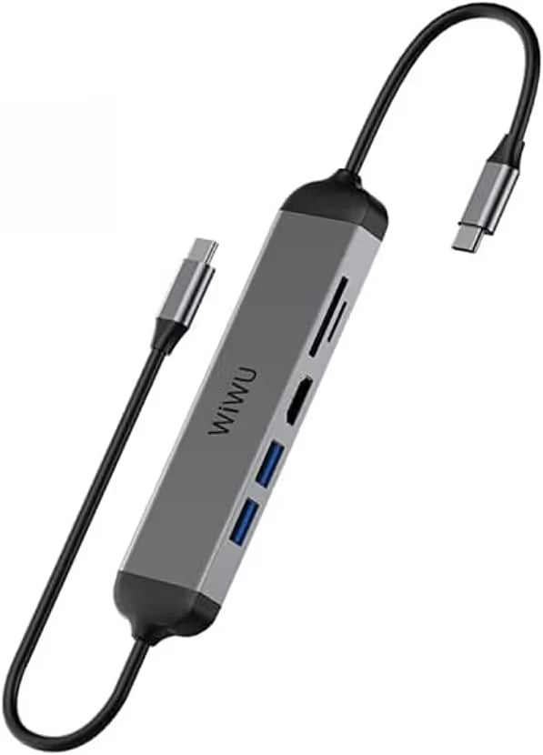Hub USB-C WiWU Alpha 5-en-1 A521H - Gris