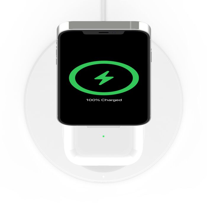 Chargeur sans fils Belkin Boost Charge Pro 2-in-1 Blanc