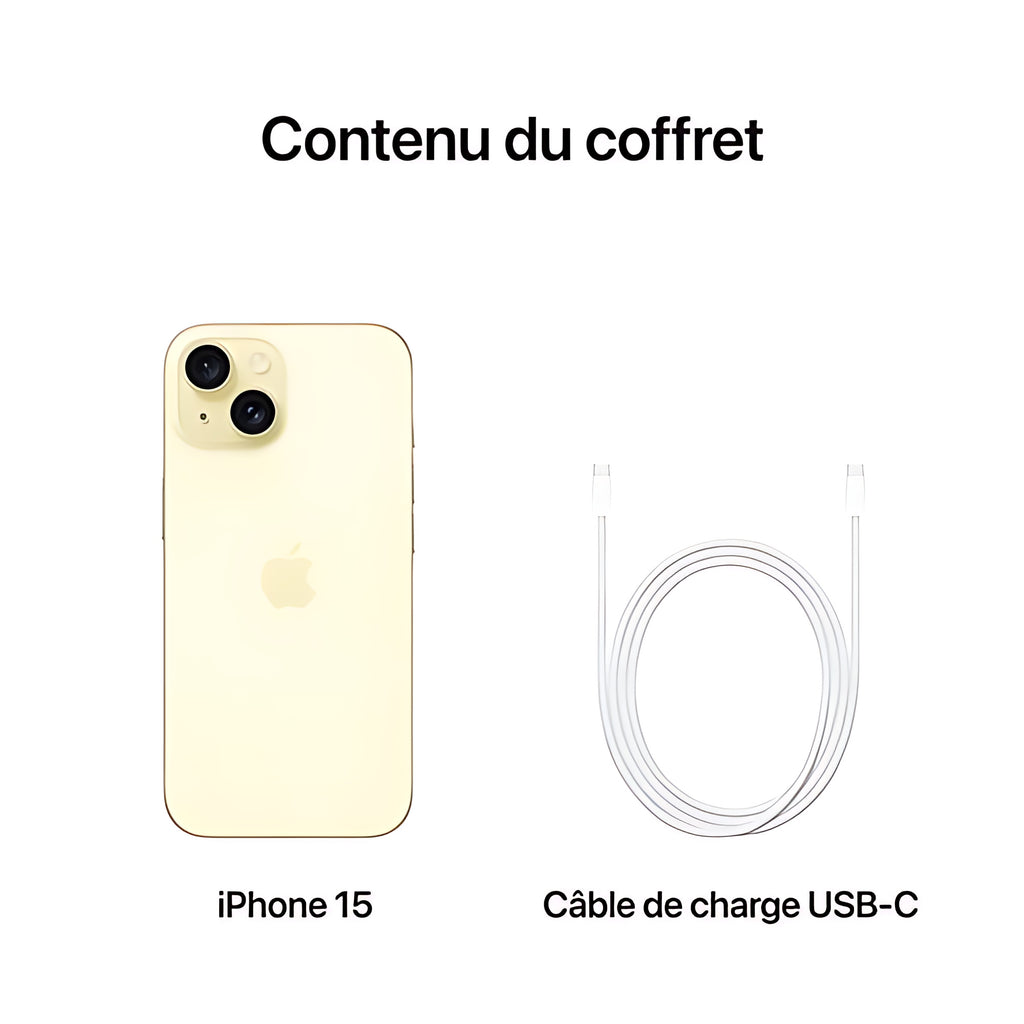 iPhone 15 128go jaune