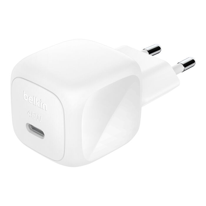 Chargeur Mural USB-C Compact 45W + Câble USB-C - Belkin
