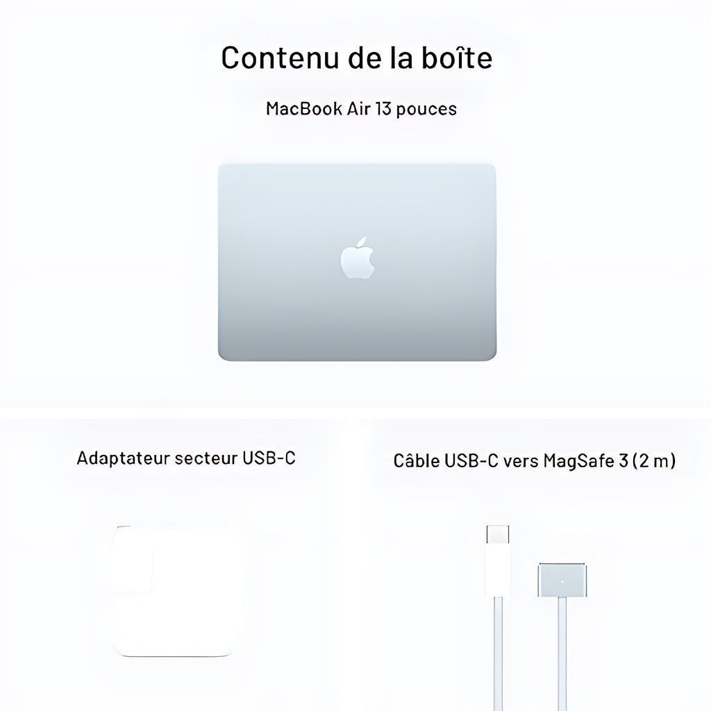 MacBook Air 15 pouces M5 16Go 512Go Bleu Ciel