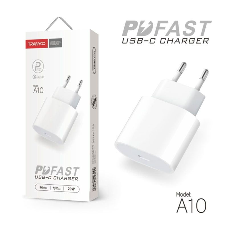 Chargeur Tranyoo USB-C 20W Charge Rapide