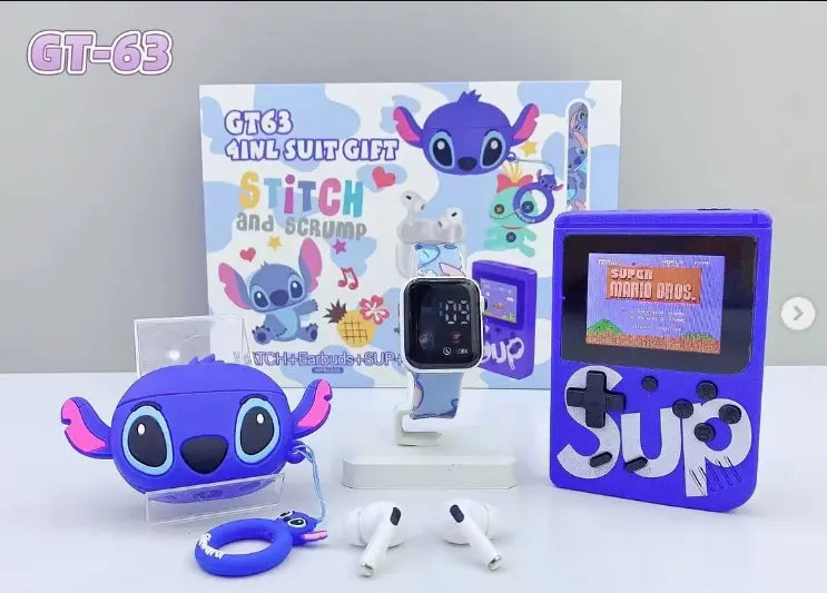 Coffret Cadeau Stitch 4 en 1 pour Enfants