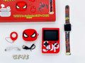 Coffret Cadeau Enfant 4 en 1 : Console Jeux + Écouteurs + Montre