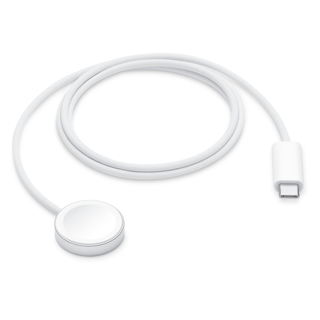 Câble de Charge Rapide Magnétique Apple Watch vers USB-C (1m) - Blanc