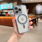 Silicone Magsafe Transparent Avec Protection Caméra Pour Iphone 14 pro max – Image 2