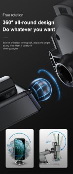 Support de téléphone pour tableau de bord de voiture Joyroom JR-OK3 - Noir – Image 3