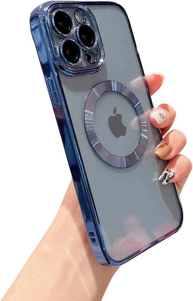 00a778_71075f5265b74fc88a3b694edec65e35mv2.jpg Silicone Magsafe Transparent Avec Protection Caméra Pour Iphone 12 pro max – Image 1