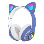 Cat ear sans fil bluetooth headset stn-28 noir stéréo confort réduction – Image 3