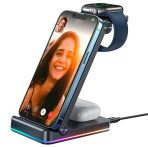 Chargeur Sans Fil pour Apple Joyroom JR-WQN01 3 en 1