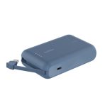 BoostCharge-Power Bank 10K with Integrated Cable- BLEU
