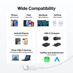 USB-C to USB-C Cable 60W, 3.3ft/1m, White – Image 3