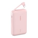 BoostCharge-Power Bank 10K with Integrated Cable- rose – Image 2