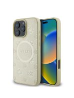 Coque Guess "Peony" pour iPhone 16 Pro -beige overflow