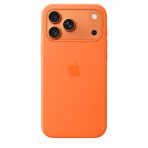 Coque Silicone pour iPhone 17 Pro Max - MagSafe - Orange