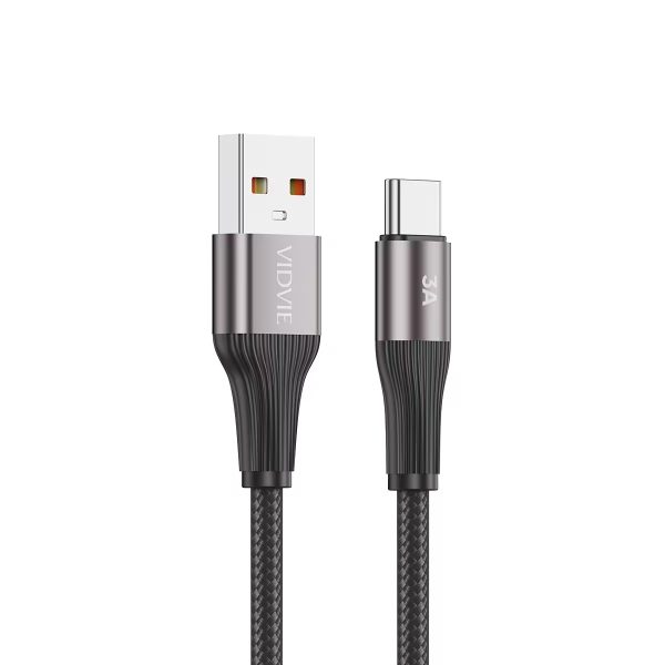 Cable Rapide USB vers Type-C VIDVIE 3A 2M
