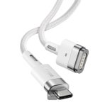 Baseus Zinc Magnetic Series iP Laptop Charging Cable Type-C to T-shaped Port 60W (2m) White – Image 2