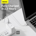 Baseus Zinc Magnetic Series iP Laptop Charging Cable Type-C to T-shaped Port 60W (2m) White – Image 5