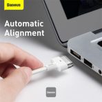 Baseus Zinc Magnetic Series iP Laptop Charging Cable Type-C to T-shaped Port 60W (2m) White – Image 3