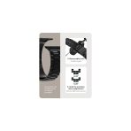 Bracelet Fullmosa en métal compatible avec les Apple Watch de 42 / 43/44/ 46 /47/ 418/ 49/  Bracelet avec boîtier Couleur : noir – Image 2